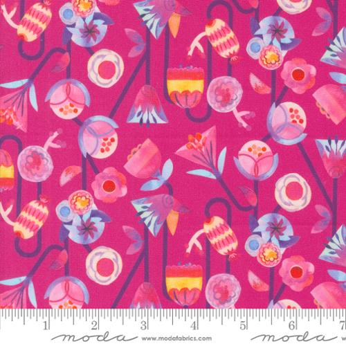 Moda – Flower Patches Raspberry (21822 15) – by the Half Yard - Small Town Fabric Co.