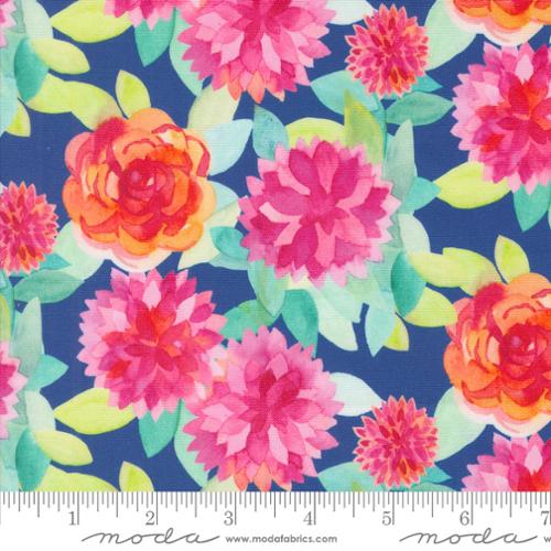 Moda – Flower Patches Sapphire (21823 20) – by the Half Yard - Small Town Fabric Co.