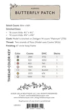#LBX003 Butterfly Patch Cross Stitch - Paper Pattern - Small Town Fabric Co.