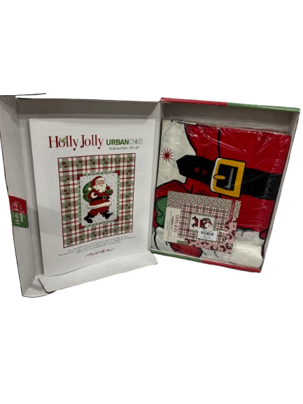 Urban Chiks “Holly Jolly” Santa Quilt Kit – Moda Fabrics - Small Town Fabric Co.