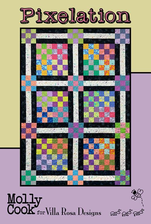 Pixelation VRD MC051 Villa Rosa Desig#1 - Small Town Fabric Co.