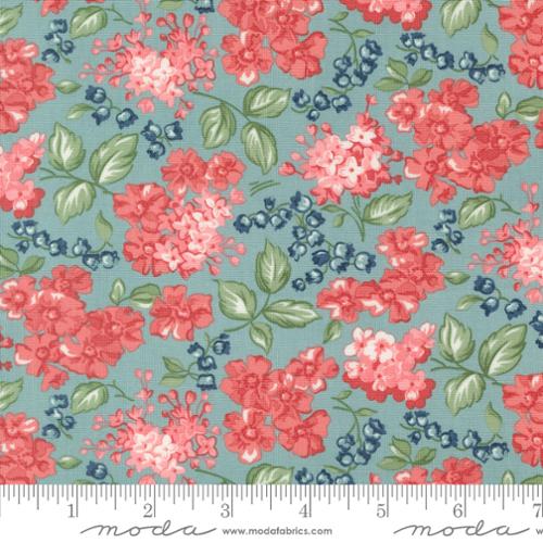 Moda – Rosemary Cottage Sky (55312 16) – by the Half Yard - Small Town Fabric Co.
