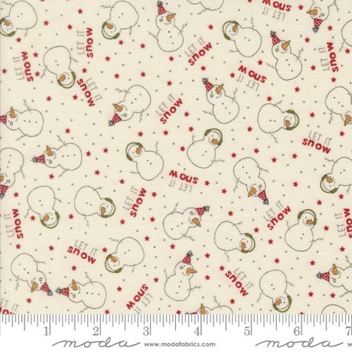 Moda – Emmett and Ivy “The Snow Kids” Vanilla (55691 11) – by the Half Yard - Small Town Fabric Co.