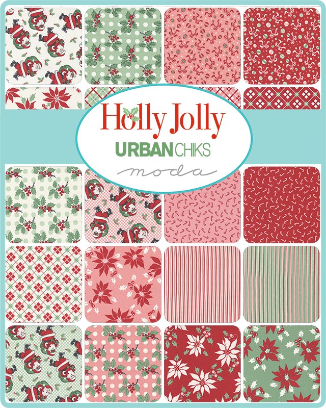 Urban Chiks “Holly Jolly” Santa Quilt Kit – Moda Fabrics - Small Town Fabric Co.