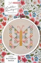 #LBX003 Butterfly Patch Cross Stitch - Paper Pattern - Small Town Fabric Co.