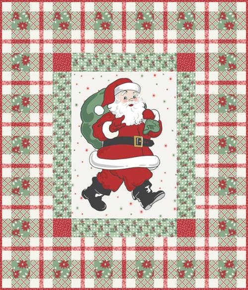 Urban Chiks “Holly Jolly” Santa Quilt Kit – Moda Fabrics - Small Town Fabric Co.