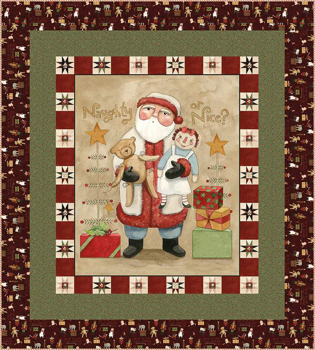 Teresa Kogut – Naughty or Nice Panel Quilt Kit - Small Town Fabric Co.