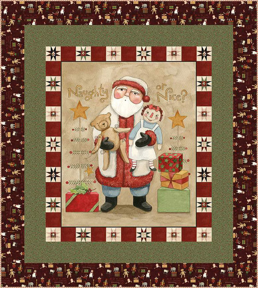Teresa Kogut – Naughty or Nice Panel Quilt Kit - Small Town Fabric Co.