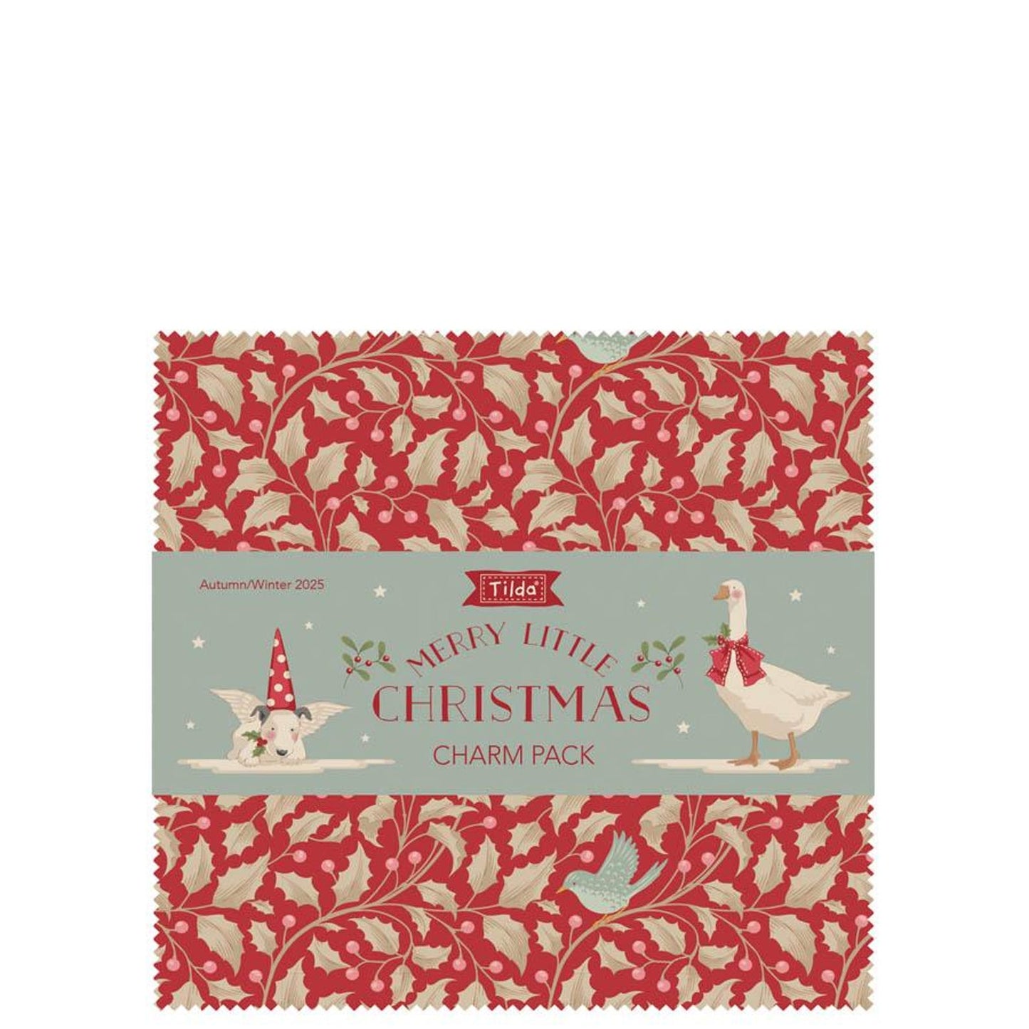 Tilda Fabrics – Merry Little Christmas 5” Squares (Charm Pack) - Small Town Fabric Co.